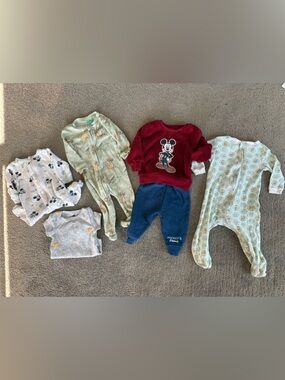 Magical Disney Baby Bundle - 6pcs - Mickey, Winnie & Simba size- 0, 3-6, 6-12